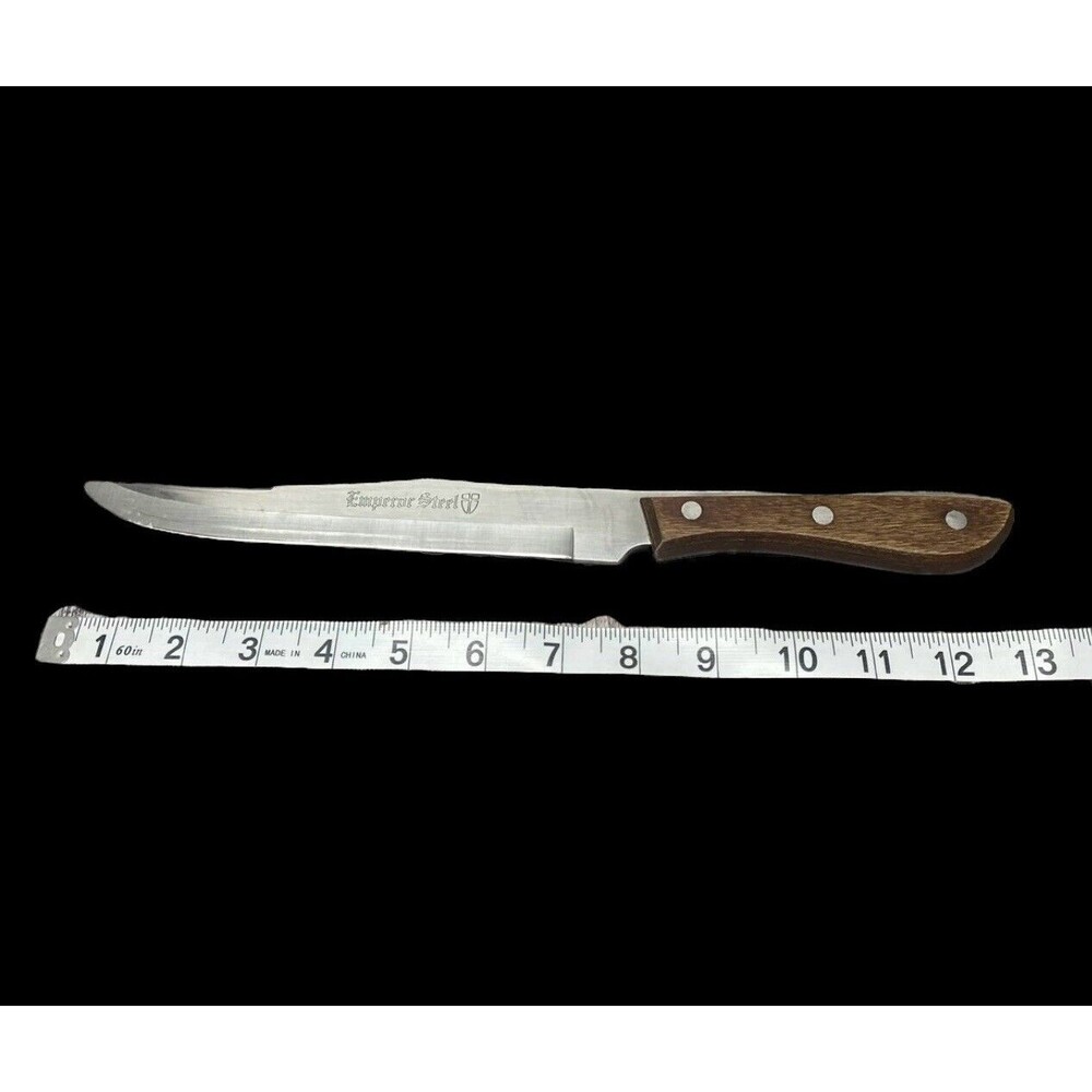 Emperor Steel Carving Knife Stainless Steel Full Tang 8in Blade Vintage Japan